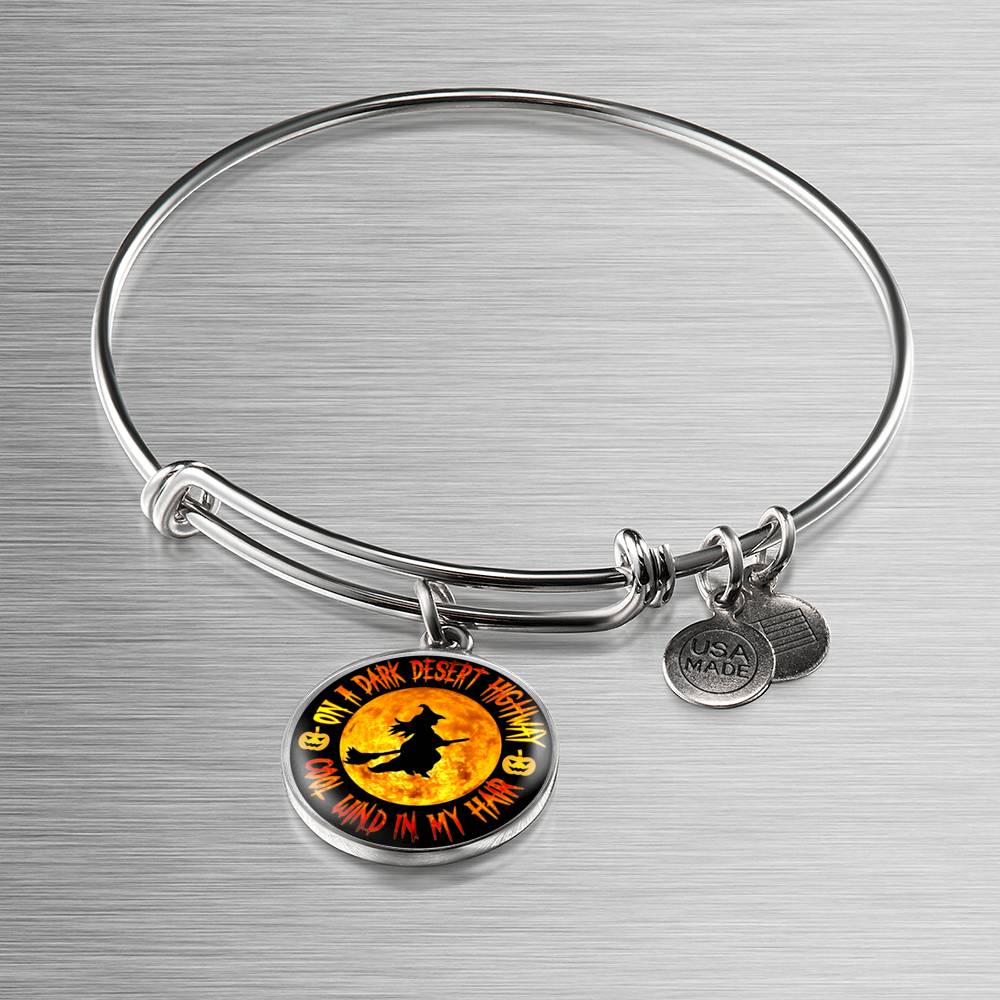 "On A Dark Desert Highway, Cool Wind In My Hair" Halloween Bracelet Jewelry