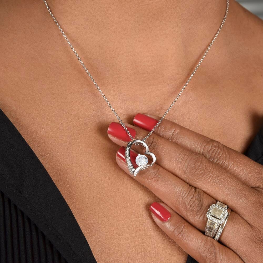 Gift For Precious Daughter Love Dad "Always Keep Me In Your Heart" Heart Necklace Jewelry
