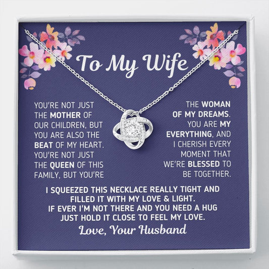 Gift For Wife "Woman Of My Dreams" Jewelry Two-Toned Gift Box