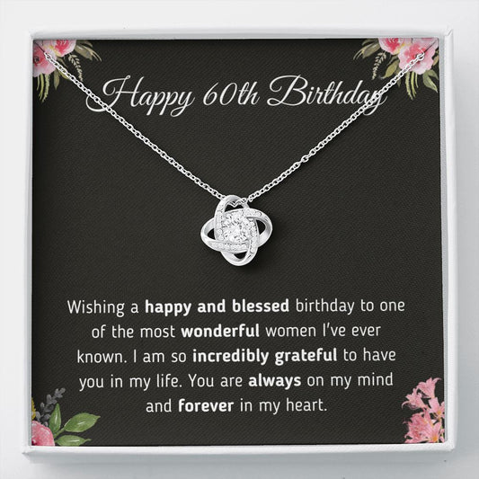 Happy 60th Birthday Forever In My Heart Jewelry Two-Toned Gift Box