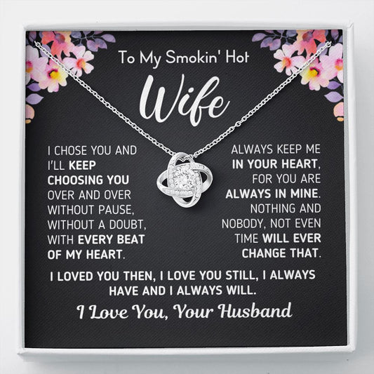 Gift For Wife "I Always Will" Necklace Jewelry Standard Box