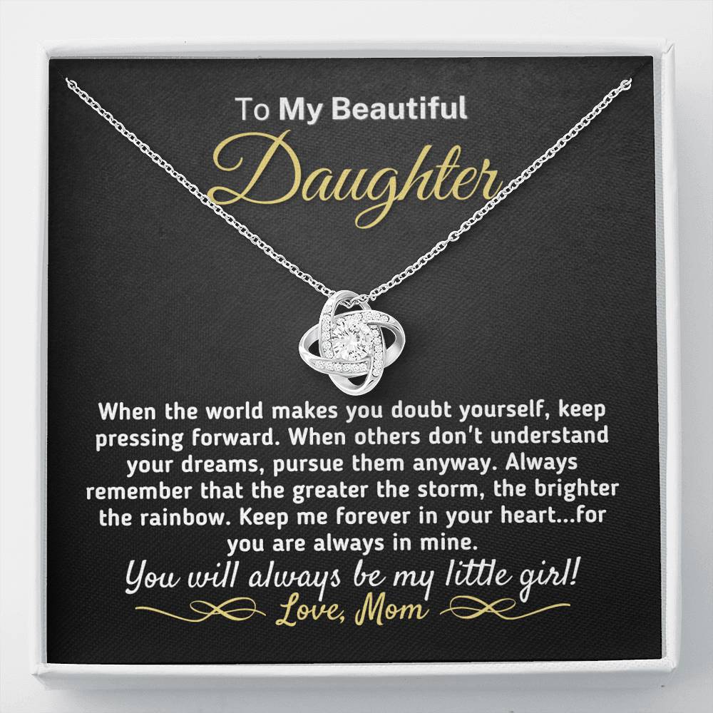 Gift for Daughter - Always Be My Little Girl Necklace Jewelry Standard Box