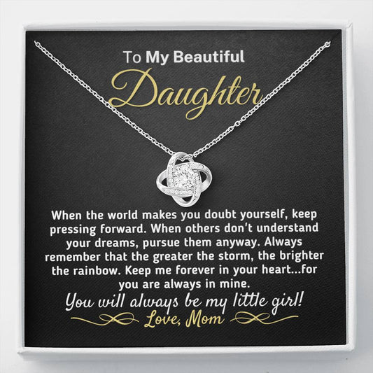 Gift for Daughter - Always Be My Little Girl Necklace Jewelry Standard Box