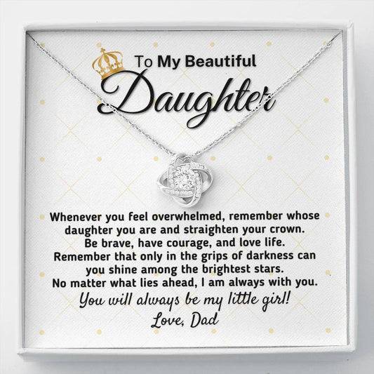 Gift for Daughter - Shine Among The Brightest Stars Necklace Jewelry Two-Toned Gift Box