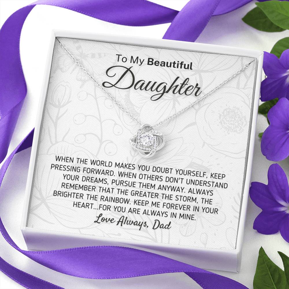 Gift For Daughter The Greater The Storm Necklace (0115) Jewelry