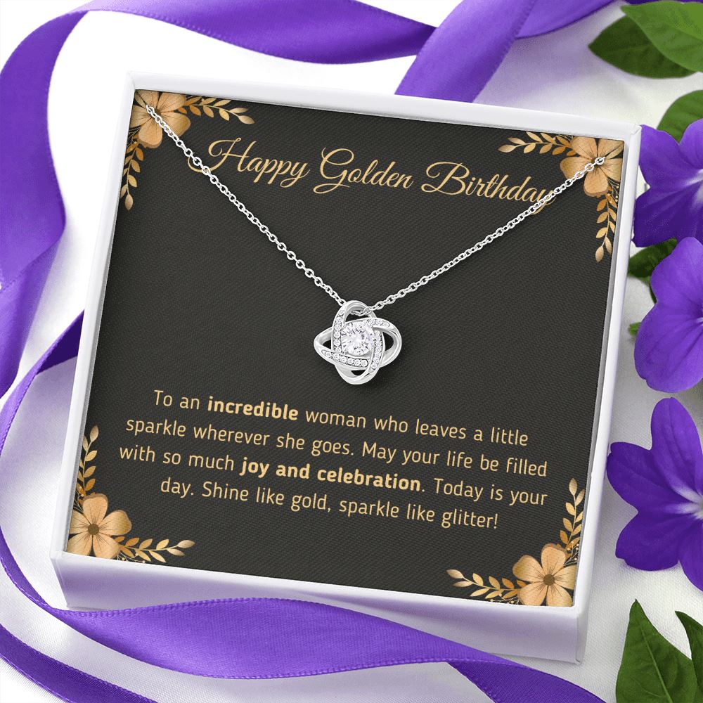Happy Golden Birthday "Joy and Celebration" Necklace Jewelry