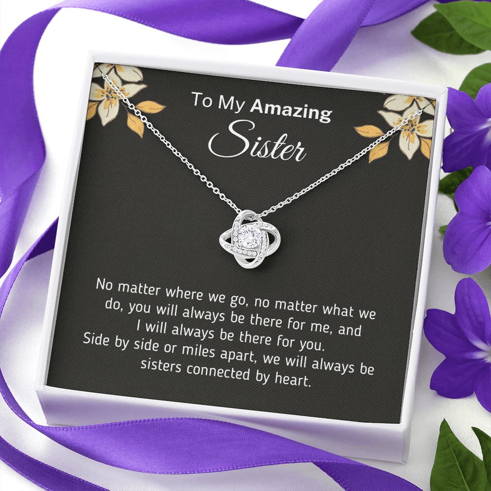 Beautiful "I Will Always Be There Necklace" For Sister Jewelry