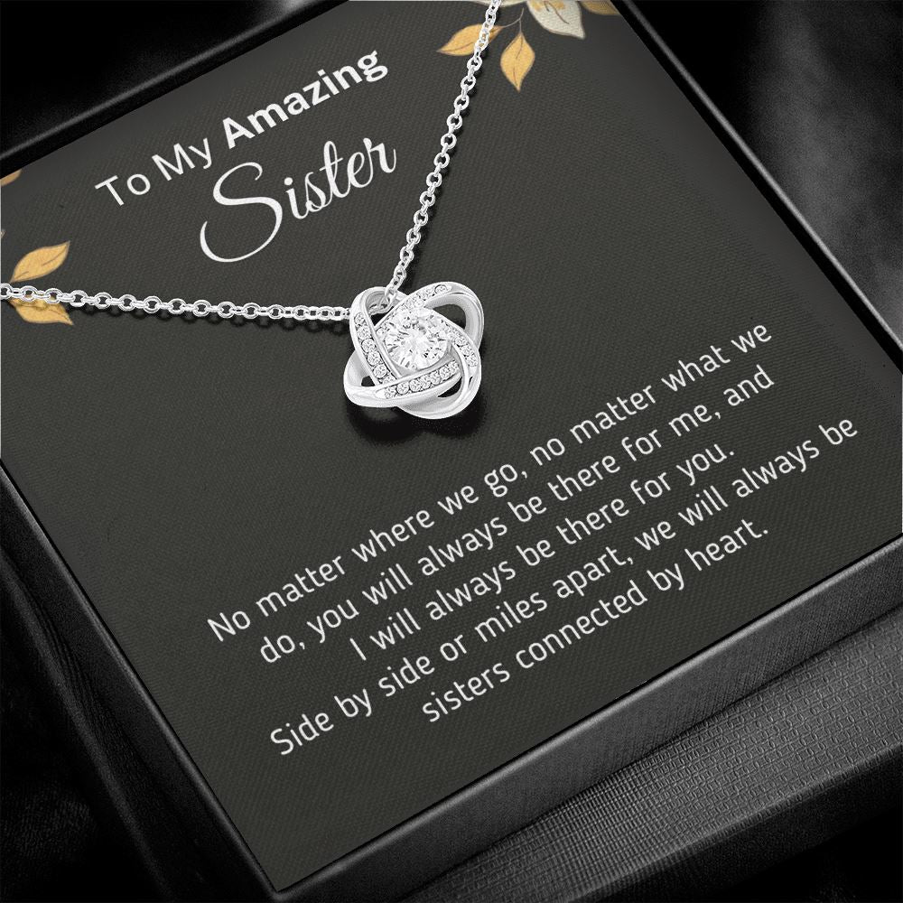 Beautiful "I Will Always Be There Necklace" For Sister Jewelry