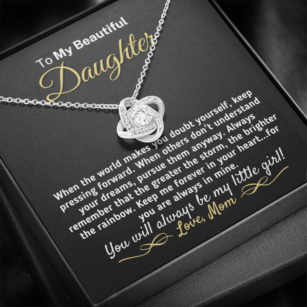 Gift for Daughter - Always Be My Little Girl Necklace Jewelry