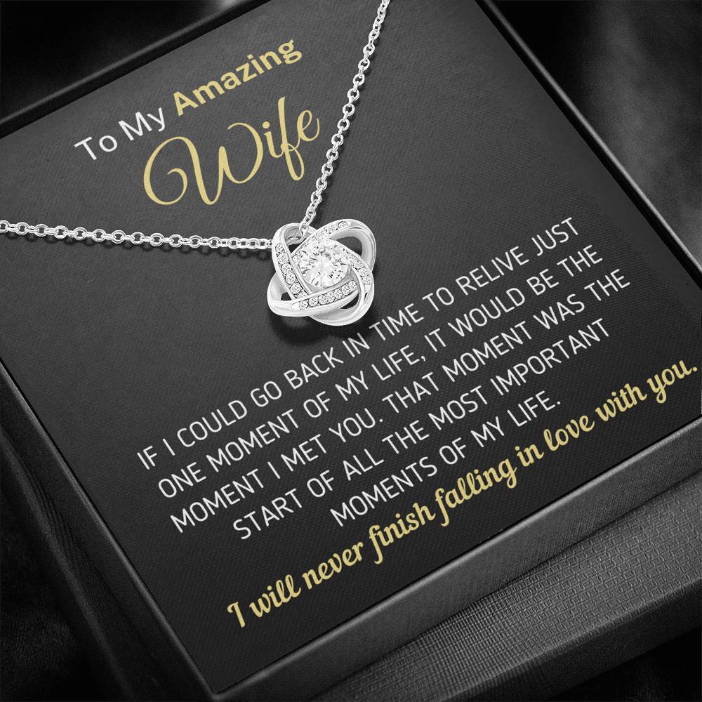 "To My Amazing Wife - The Moment I Met You" Necklace (0079) Jewelry