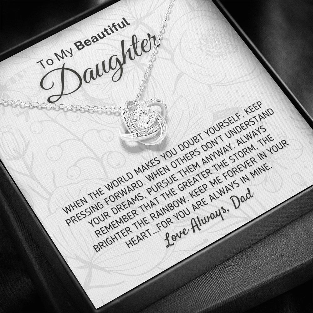Gift For Daughter The Greater The Storm Necklace (0115) Jewelry