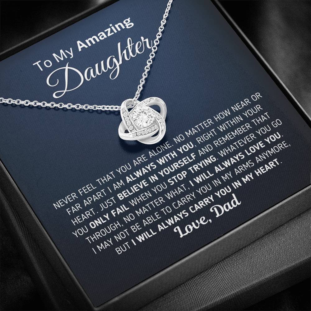Gift for Daughter - Carry You In My Heart Necklace Jewelry