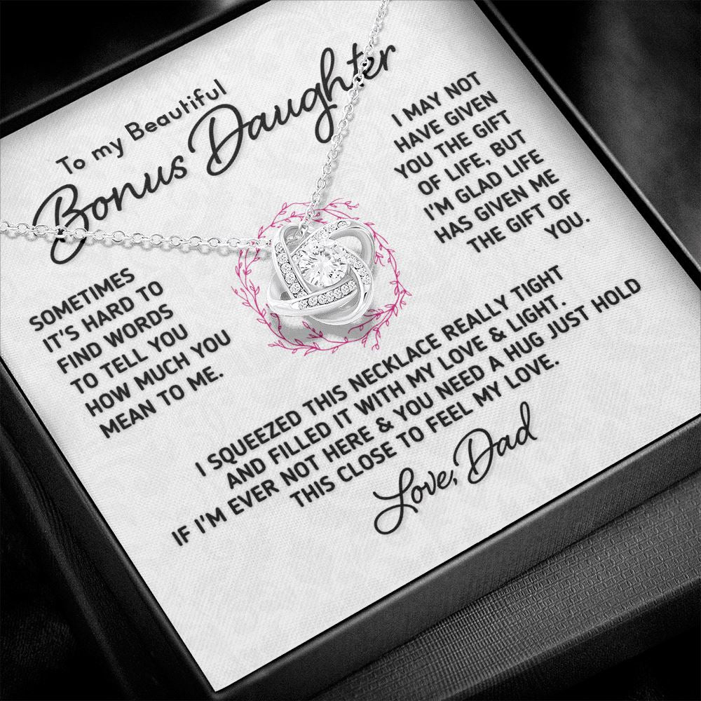 Gift for Bonus Daughter - "Gift Of You" Necklace From Dad Jewelry