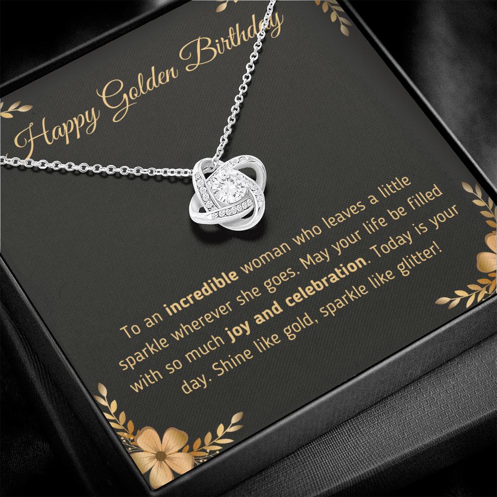 Happy Golden Birthday "Joy and Celebration" Necklace Jewelry