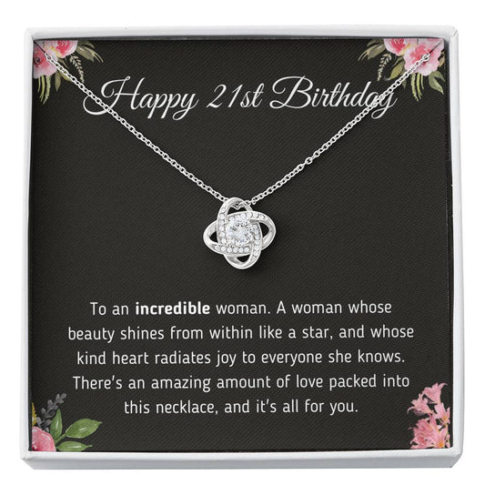 Happy 21st Birthday Necklace Jewelry