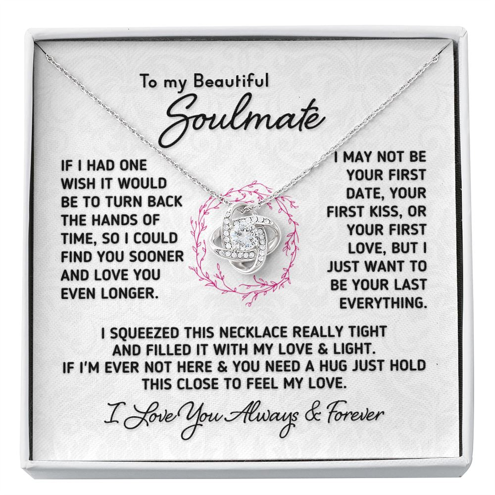 Gift For Soulmate - "Last Everything" Necklace Jewelry Two-Toned Gift Box