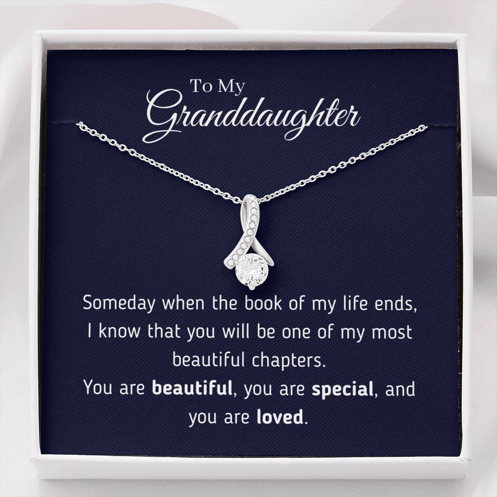 To My Granddaughter - You Are Loved Necklace Jewelry Standard Box