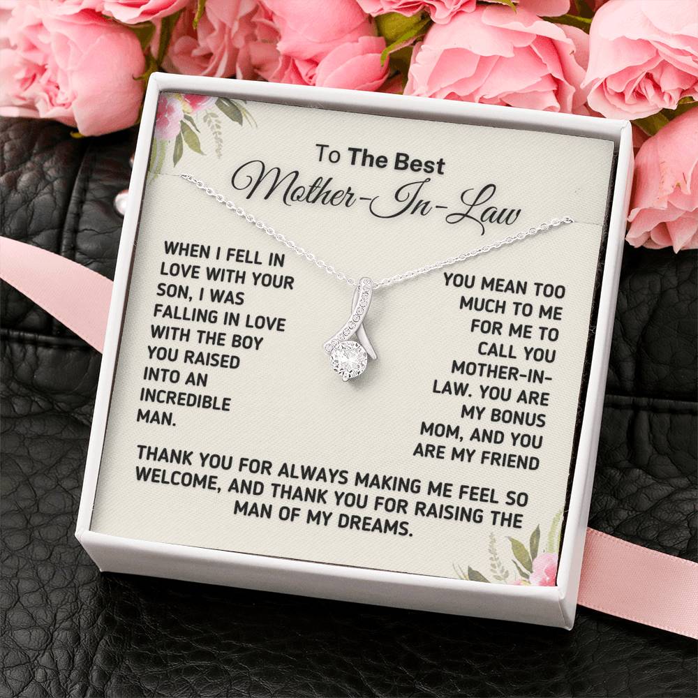 To The Best Mother In Law - Bonus Mom Necklace Jewelry