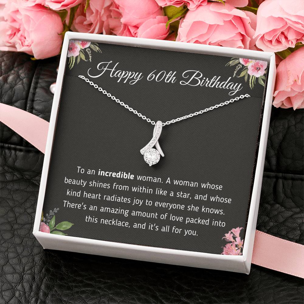 Happy 60th Birthday Alluring Necklace Jewelry