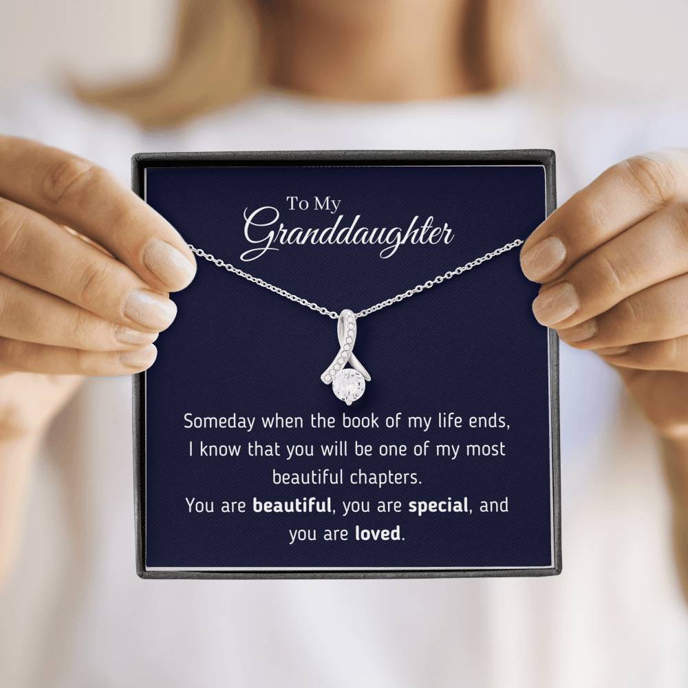 To My Granddaughter - You Are Loved Necklace Jewelry