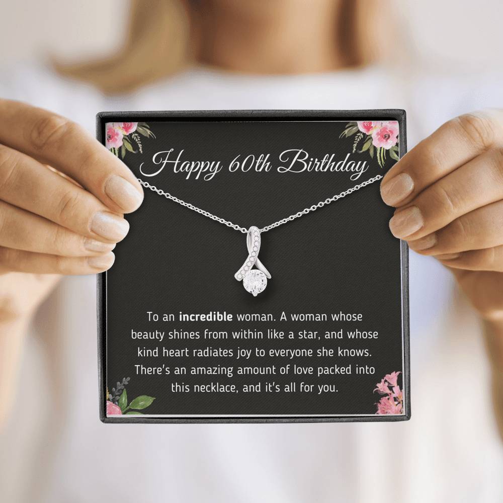 Happy 60th Birthday Alluring Necklace Jewelry