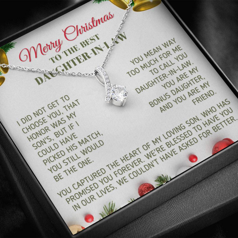 Christmas Gift for Daughter In Law Bonus Daughter Necklace Jewelry