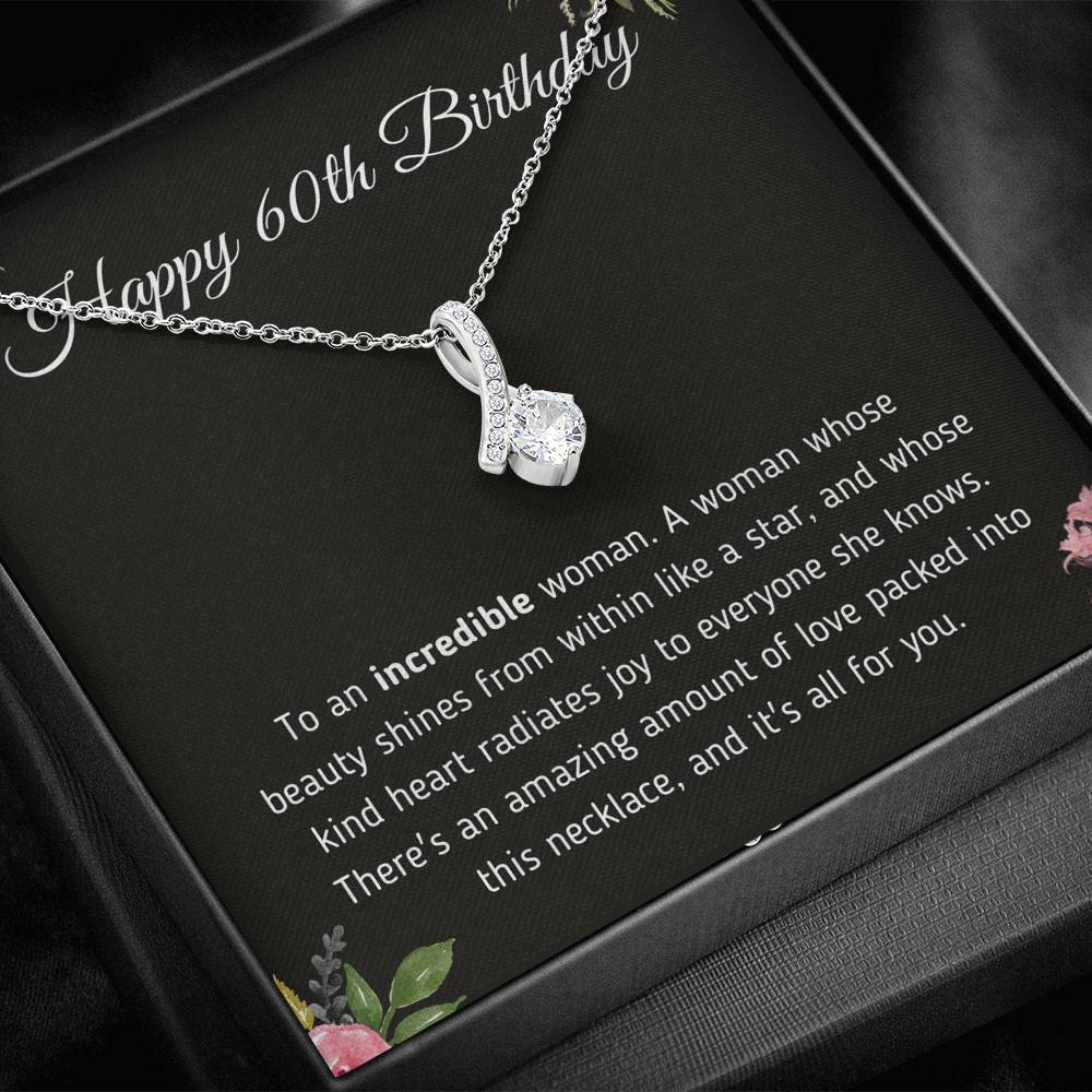 Happy 60th Birthday Alluring Necklace Jewelry