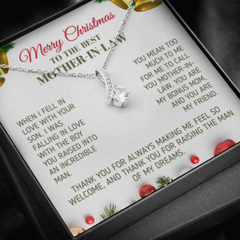 Christmas Gift for Mother In Law - You Are My Bonus Mom Jewelry