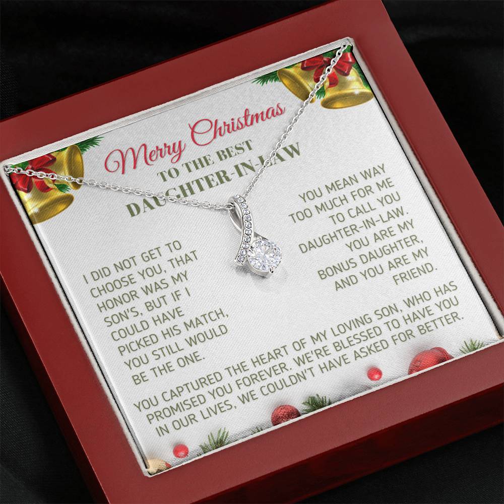 Christmas Gift for Daughter In Law Bonus Daughter Necklace Jewelry