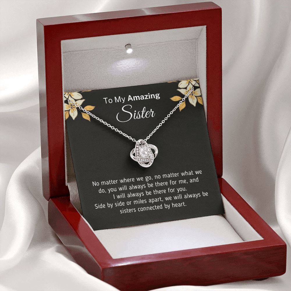 Beautiful "I Will Always Be There Necklace" For Sister Jewelry