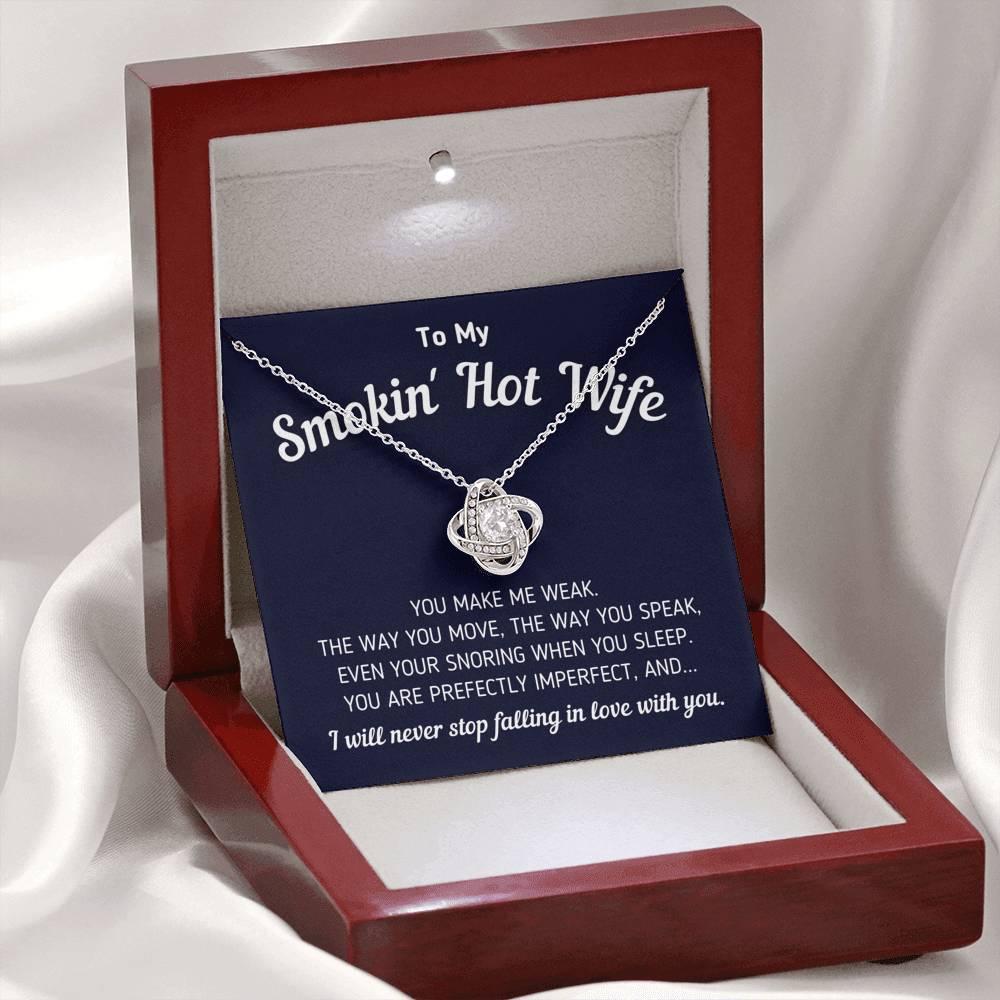To My Smokin' Hot Wife - Perfectly Imperfect - Necklace Jewelry