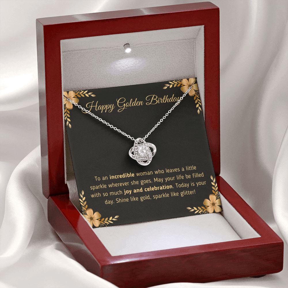 Happy Golden Birthday "Joy and Celebration" Necklace Jewelry
