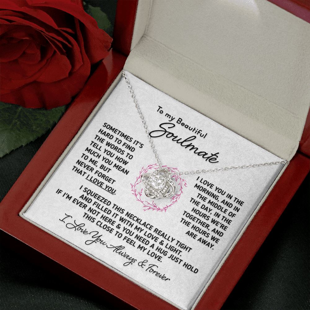 Gift for Soulmate "I Love You In The Morning" Necklace Jewelry