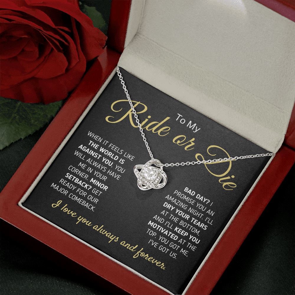 "To My Ride Or Die - You Got Me, I Got Us" Necklace Jewelry
