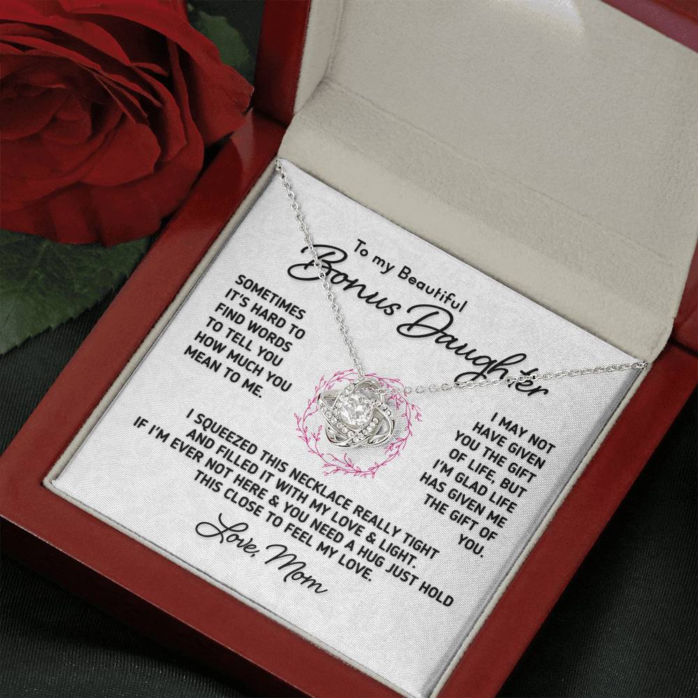 Gift for Bonus Daughter - "Gift Of You" Necklace From Mom Jewelry