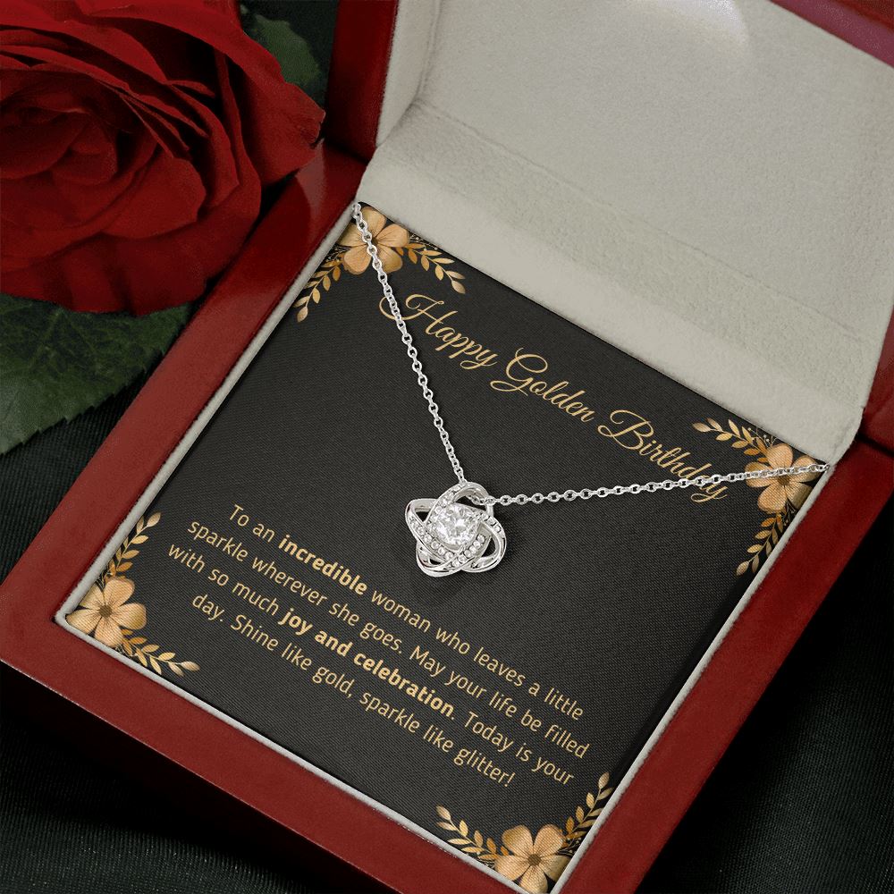 Happy Golden Birthday "Joy and Celebration" Necklace Jewelry