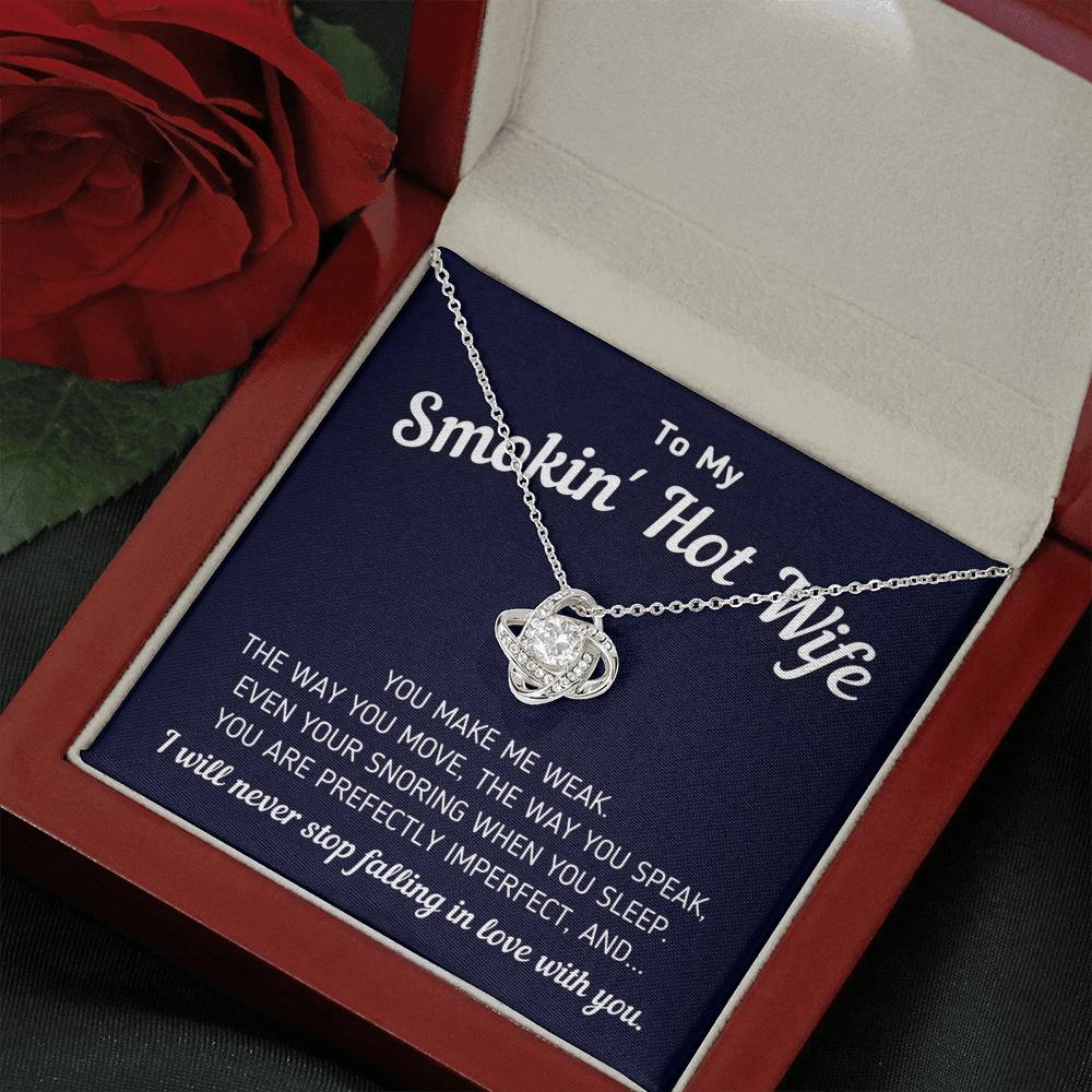 To My Smokin' Hot Wife - Perfectly Imperfect - Necklace Jewelry