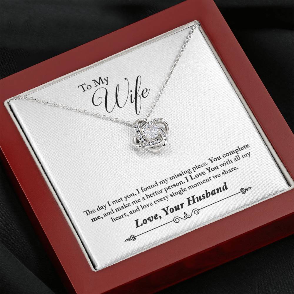 To My Wife - You Complete Me Necklace Jewelry