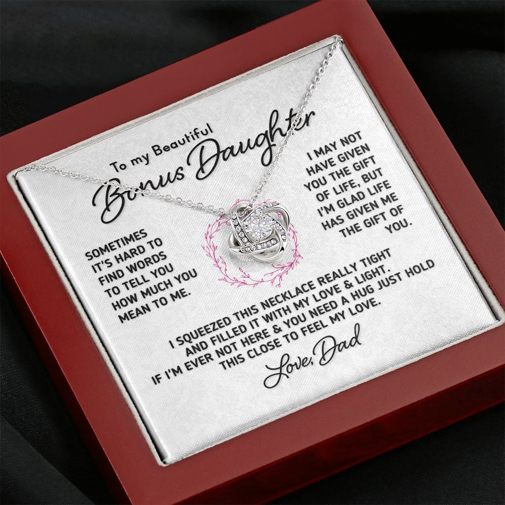 Gift for Bonus Daughter - "Gift Of You" Necklace From Dad Jewelry