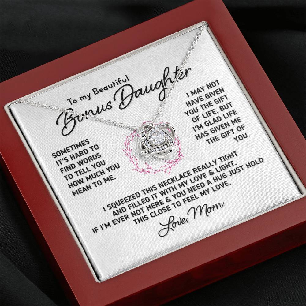 Gift for Bonus Daughter - "Gift Of You" Necklace From Mom Jewelry
