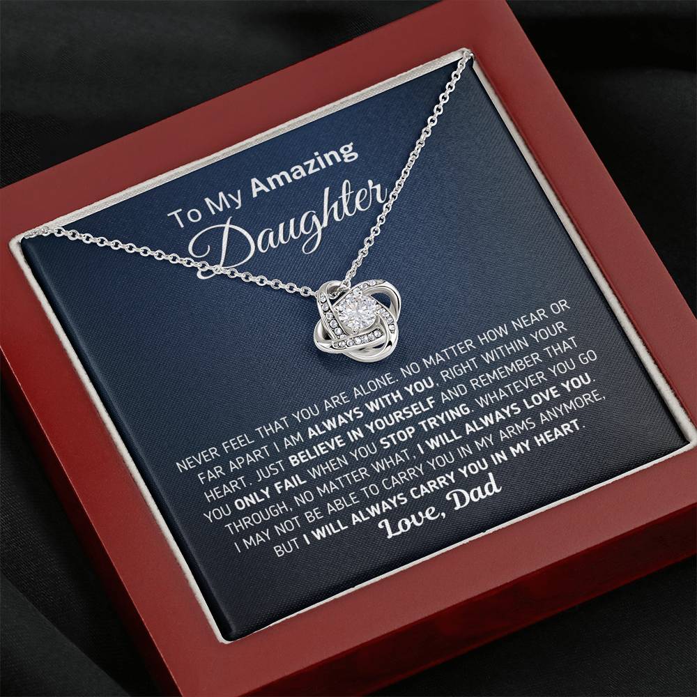 Gift for Daughter - Carry You In My Heart Necklace Jewelry