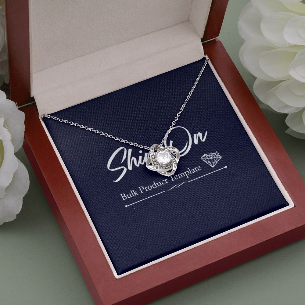 Love Knot - Amazon/Etsy Jewelry Mahogany Style Luxury Box (w/LED)