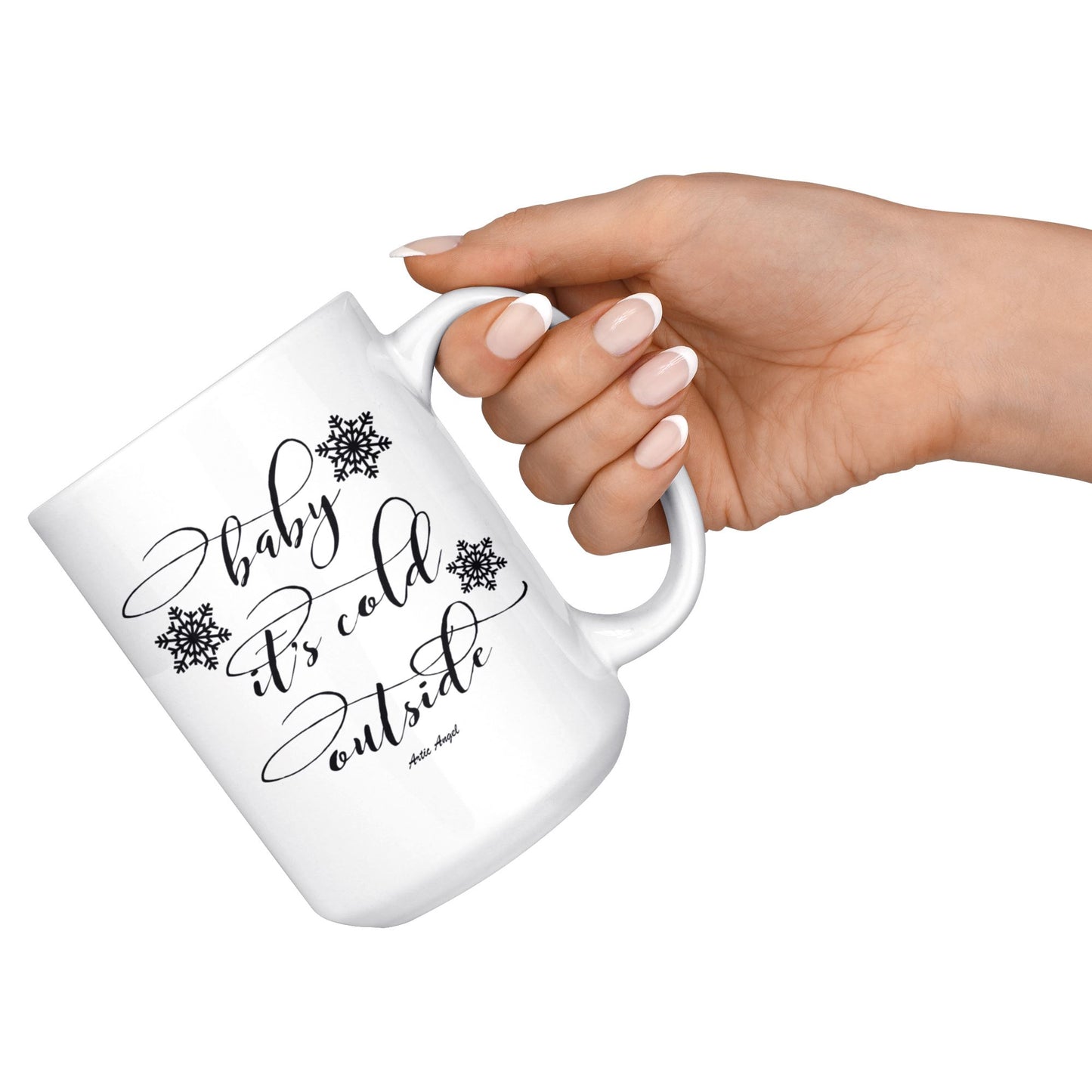 "Baby It's Cold Outside" - White 15oz Christmas Mug Drinkware