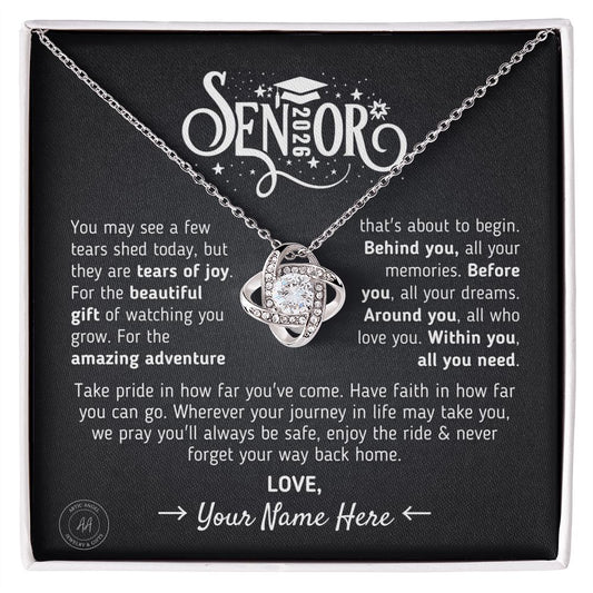 Custom Gift for Graduation "The Beautiful Gift of Watching You Grow" Necklace Jewelry 