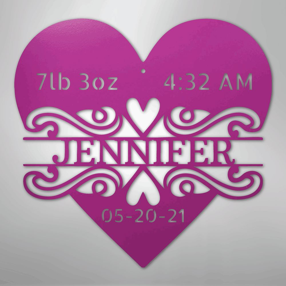 Personalized Newborn Baby Sign For Nursery Decor