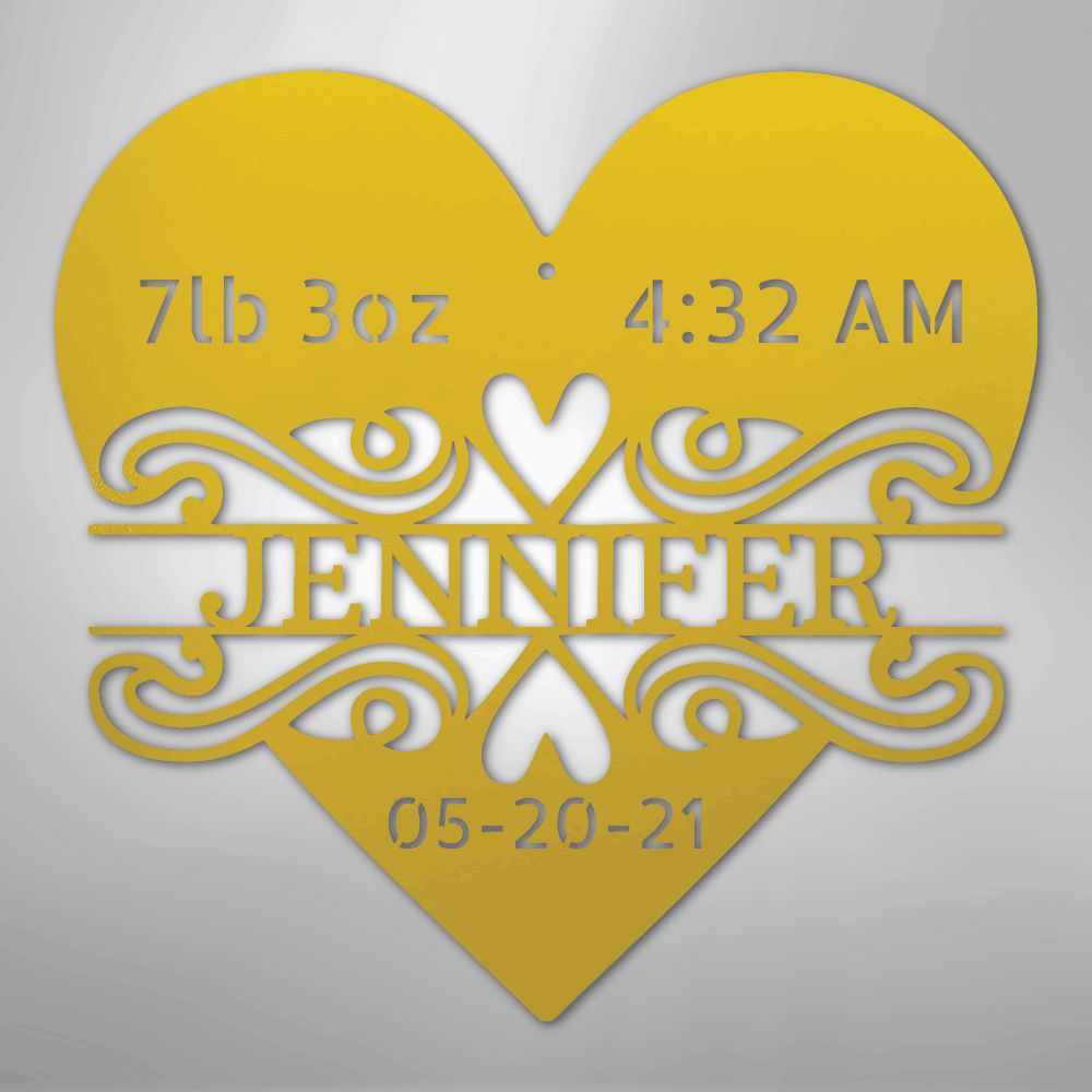 Personalized Newborn Baby Sign For Nursery Decor
