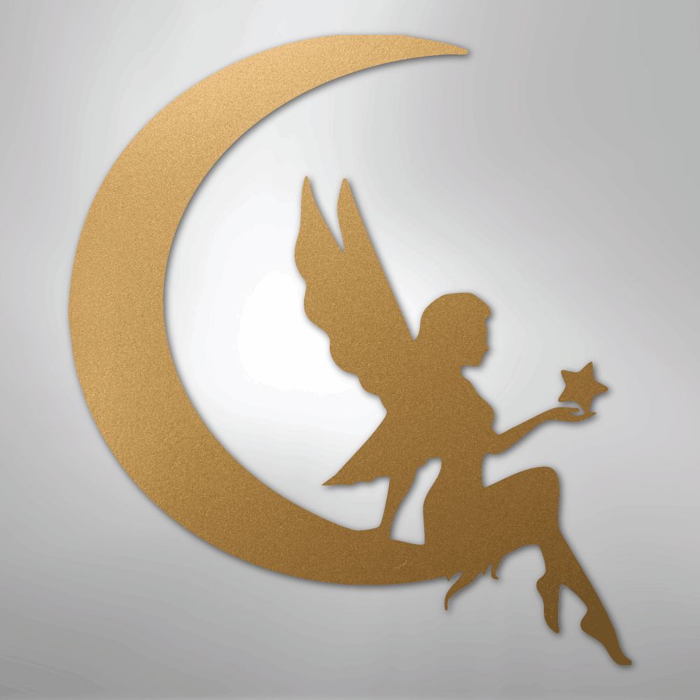 Fairy Moon - Steel Sign Wall Decor
