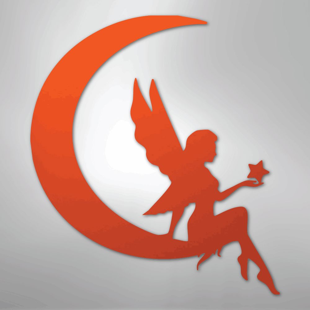 Fairy Moon - Steel Sign Wall Decor