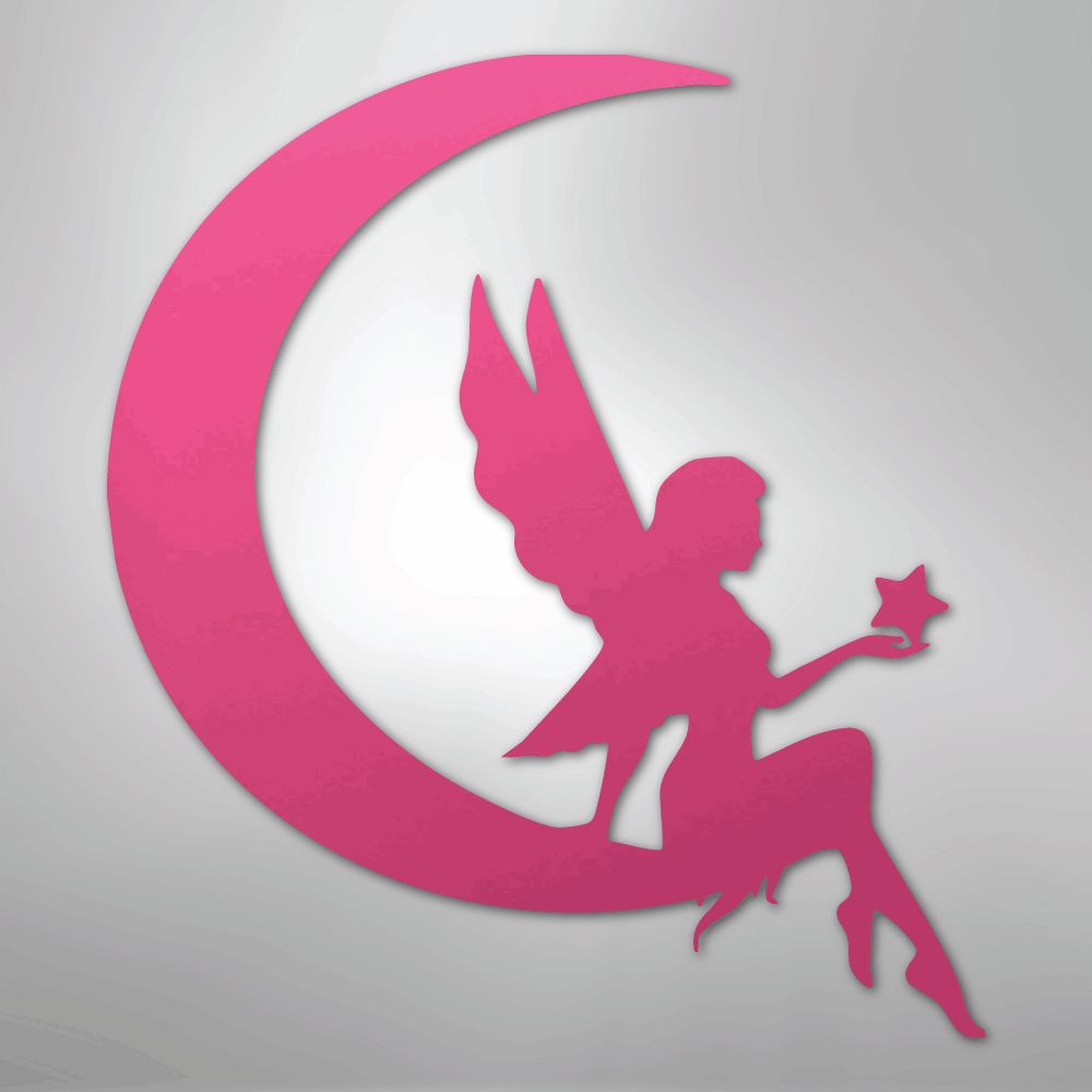 Fairy Moon - Steel Sign Wall Decor