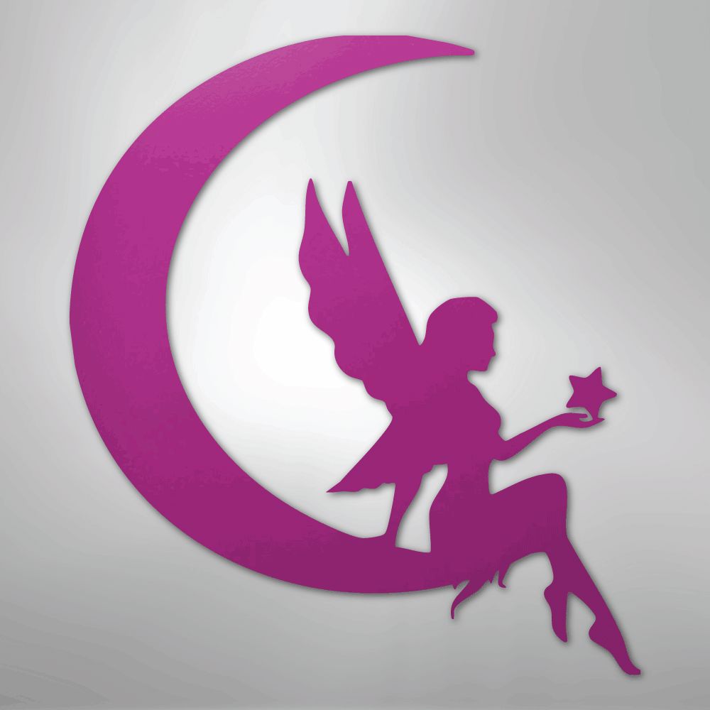 Fairy Moon - Steel Sign Wall Decor